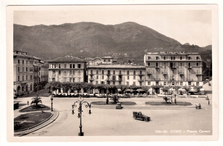 Cartolina Como piazza Cavour | Collezionissimo