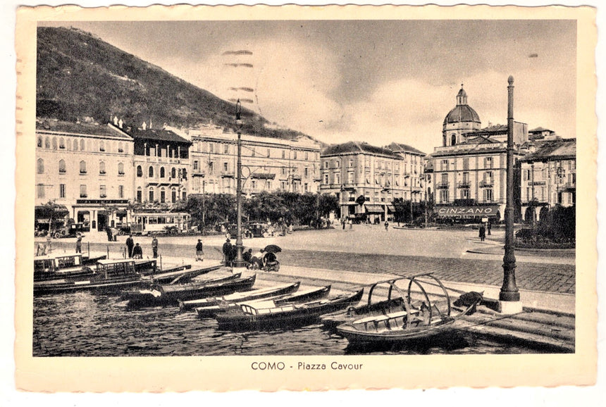 Cartolina Como piazza Cavour | Collezionissimo