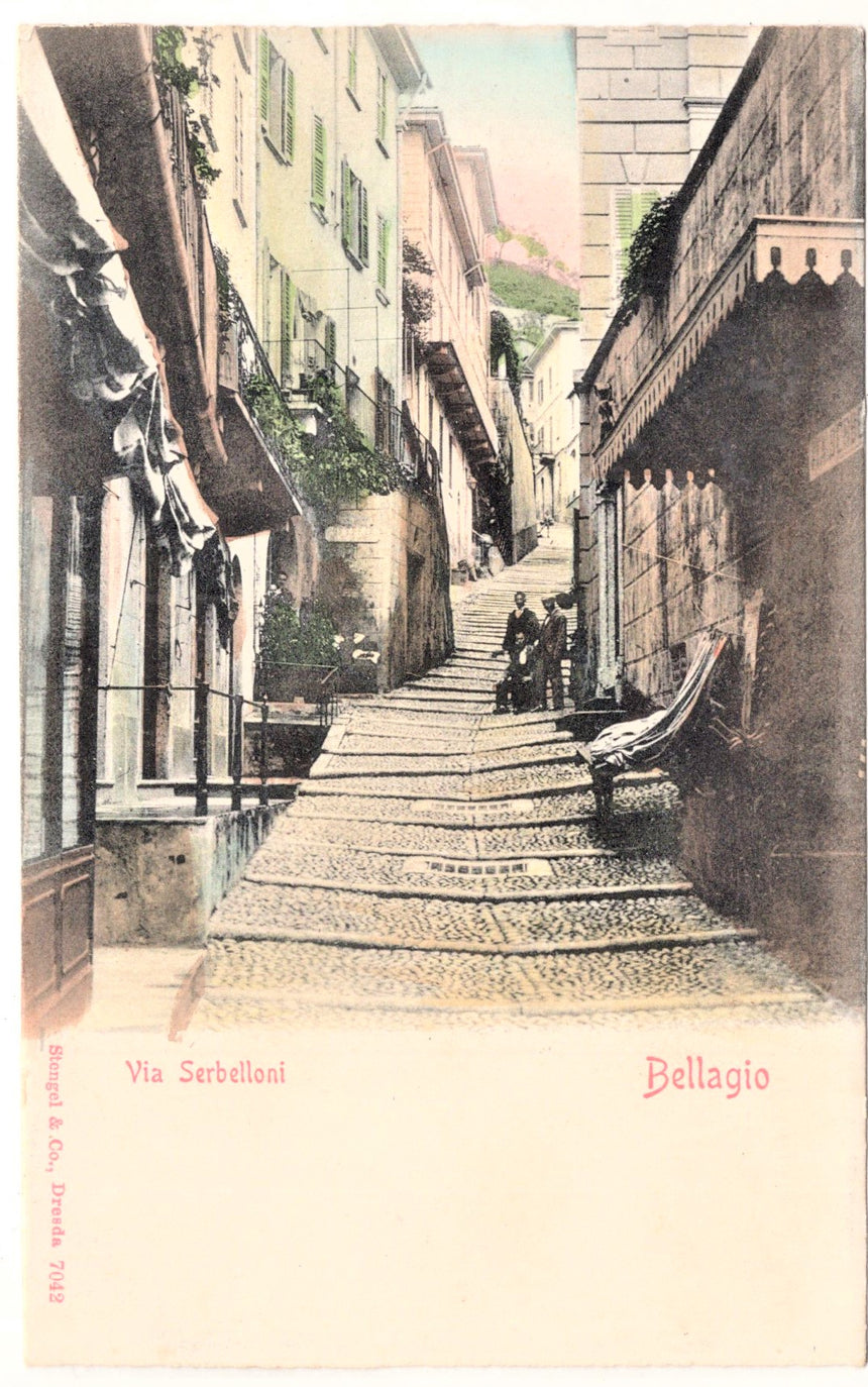 Cartolina Como Bellagio via Serbelloni | Collezionissimo