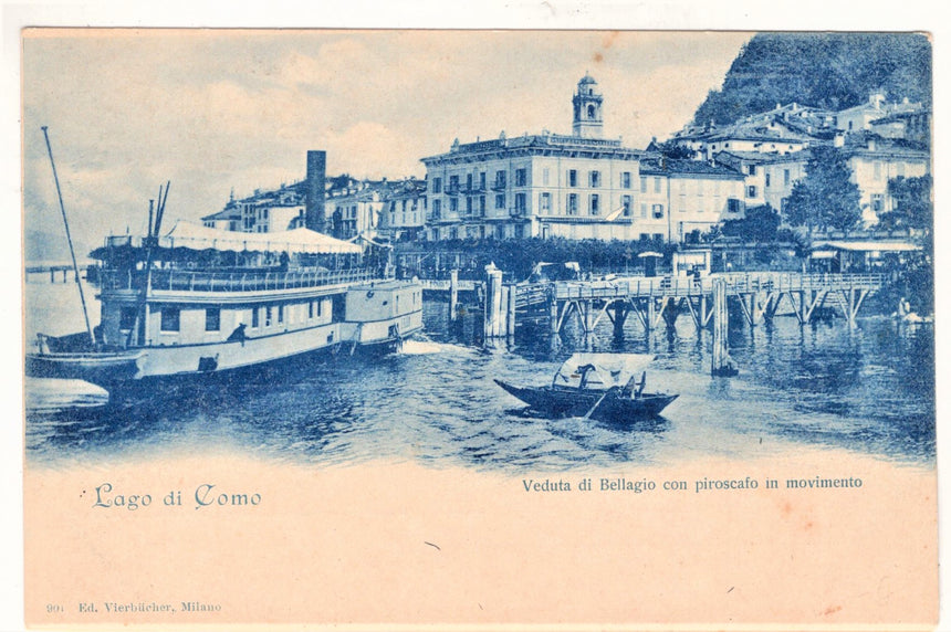 Cartolina Como Bellagio piroscafo | Collezionissimo