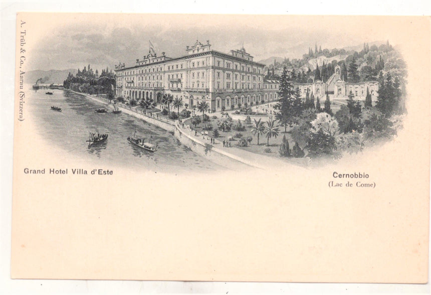 Cartolina Como Cernobbio hotel villa Este | Collezionissimo