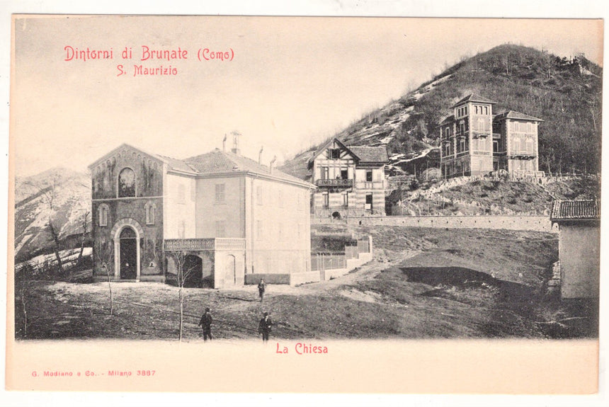 Cartolina Como Brunate S.Maurizio la chiesa | Collezionissimo