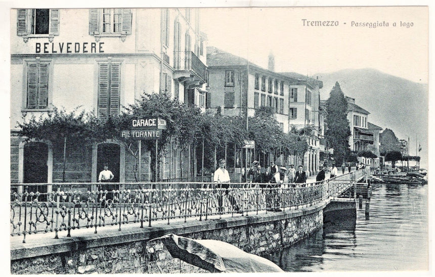 Cartolina Como Tremezzo passeggiata al lago | Collezionissimo