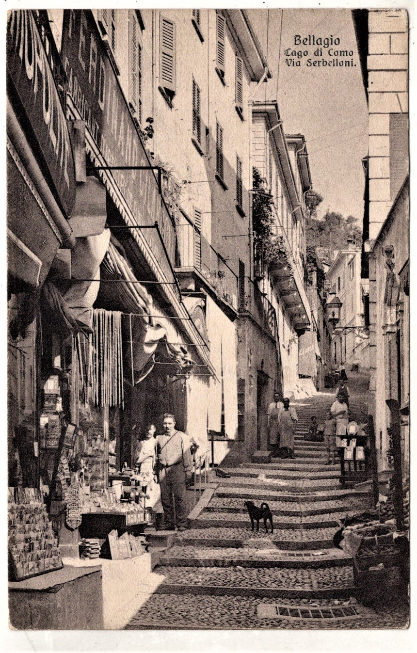 Cartolina Como Bellagio via Serbelloni | Collezionissimo