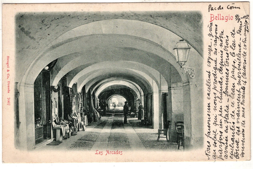 Cartolina Como Bellagio les Arcades | Collezionissimo