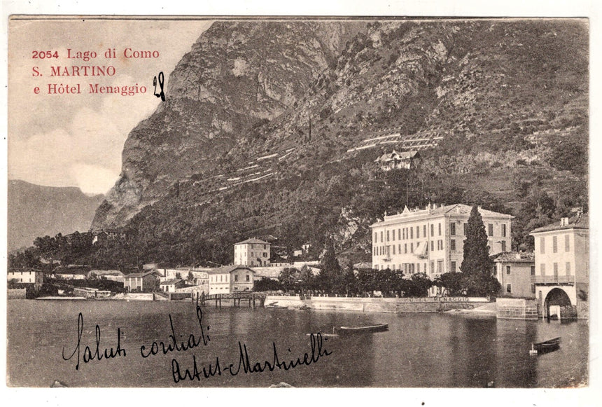 Cartolina Como S.Martino hotel Menaggio | Collezionissimo