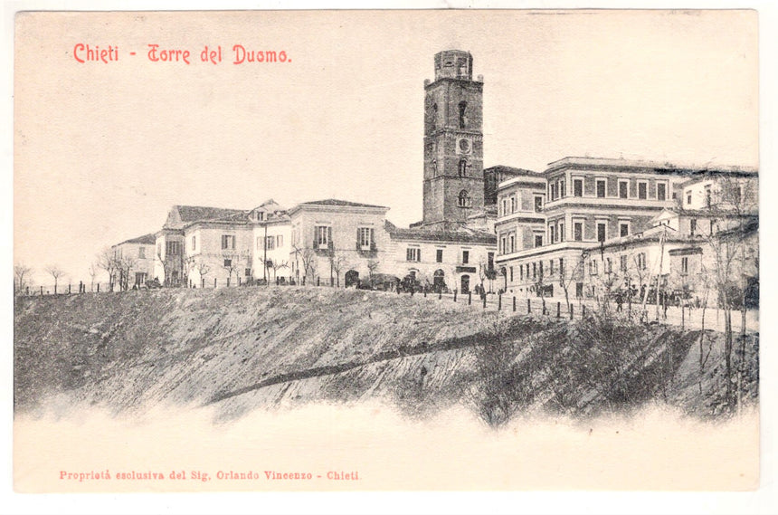 Cartolina Chieti torre del Duomo | Collezionissimo