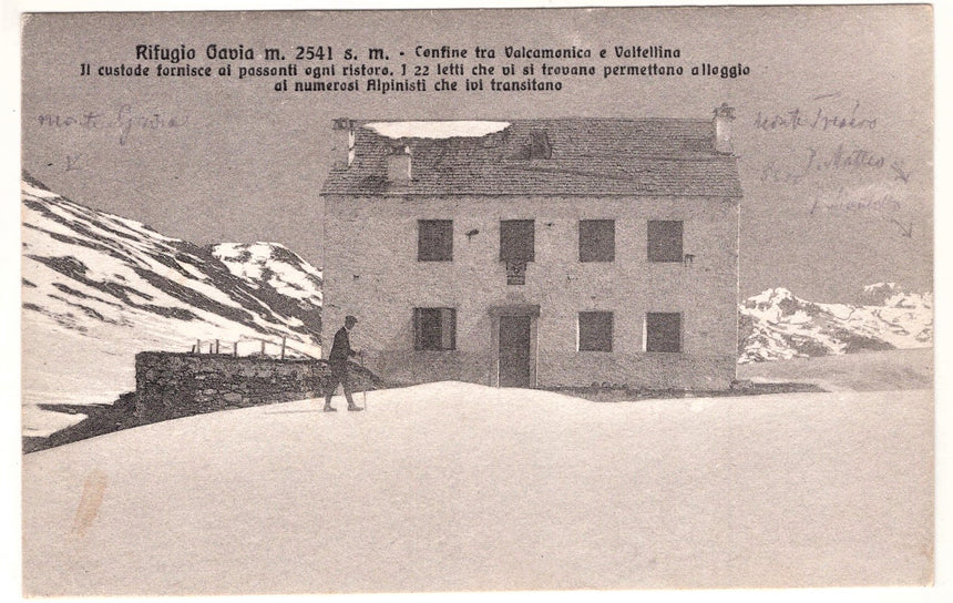 Cartolina Valtellina rifugio Gavia | Collezionissimo