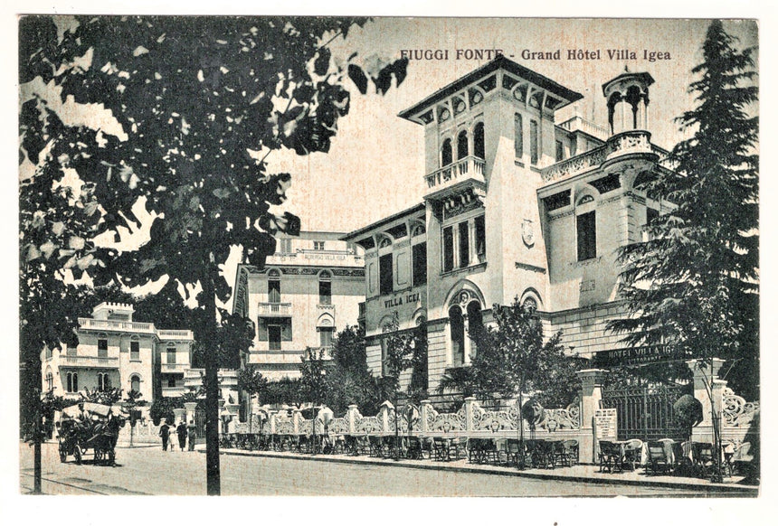 Cartolina Fiuggi hotel villa Igea Frosinone | Collezionissimo