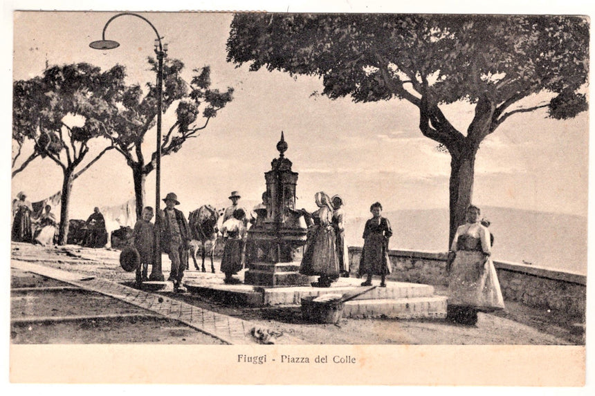 Cartolina Fiuggi piazza del Colle | Collezionissimo