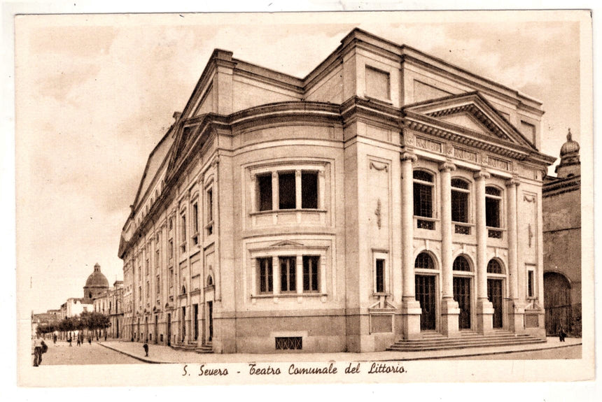 Cartolina San Severo teatro del Littorio Foggia | Collezionissimo