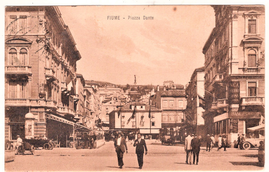 Cartolina Fiume piazza Dante | Collezionissimo