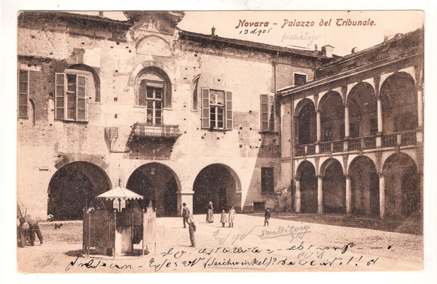 Cartolina Novara palazzo Tribunale | Collezionissimo