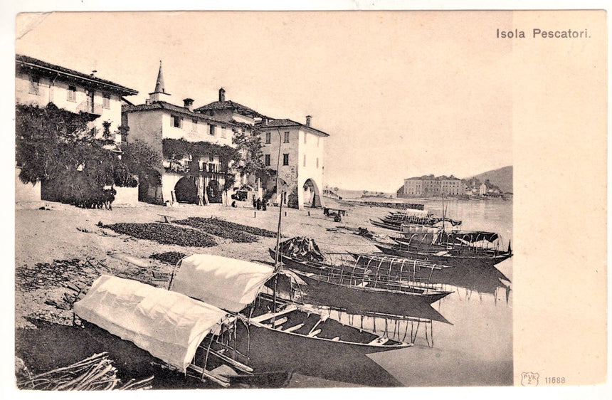 Cartolina Verbania isola Pescatori osteria | Collezionissimo