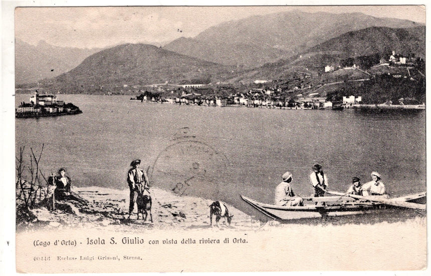 Cartolina Lago Orta isola di San Giulio | Collezionissimo