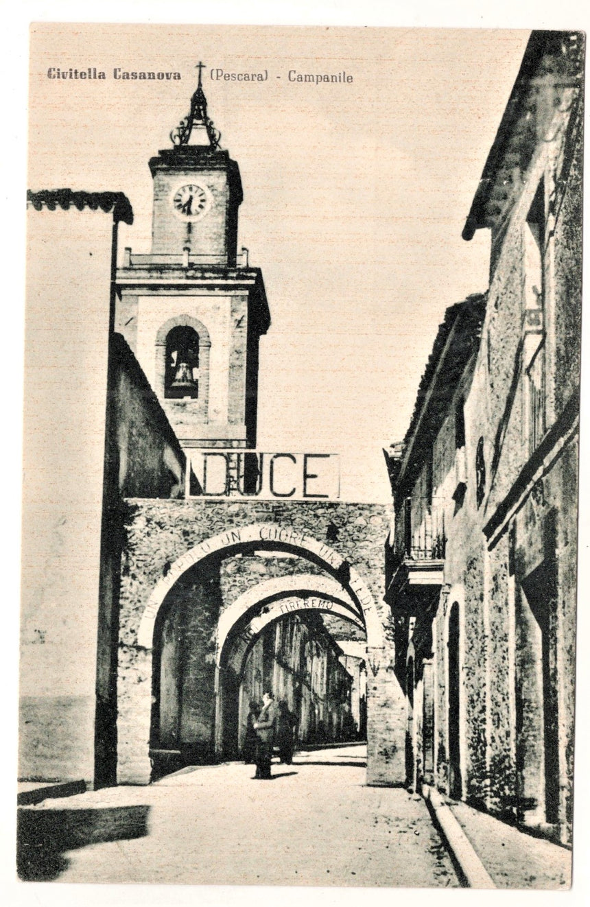 Cartolina Pescara CivitellaCasanova scritta Duce | Collezionissimo