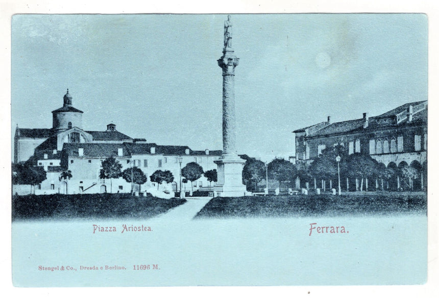 Cartolina Ferrara piazza Ariostea | Collezionissimo