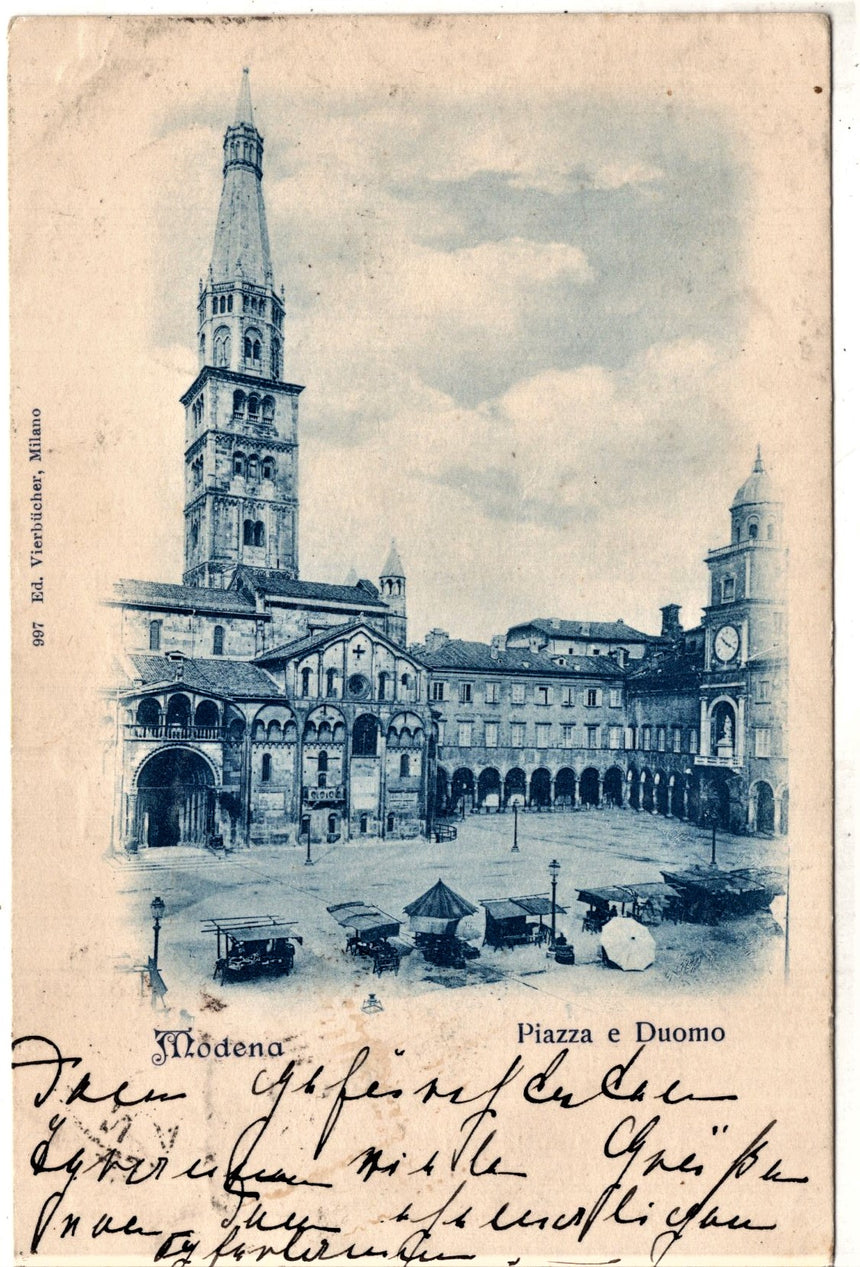 Cartolina Modena piazza del Duomo | Collezionissimo