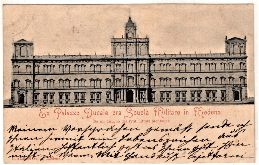 Cartolina Modena palazzo Ducale ora scuola militare | Collezionissimo