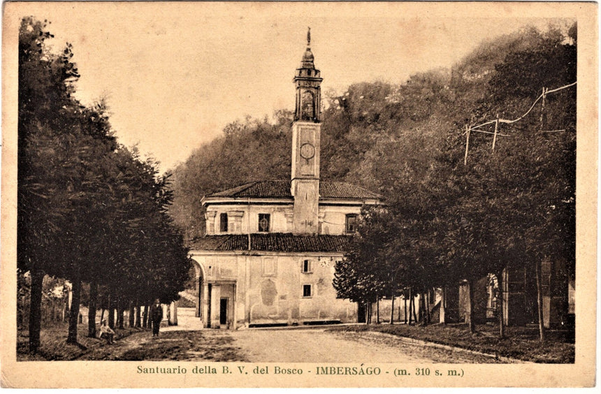 Cartolina Lecco santuario del Bosco Imbersago | Collezionissimo