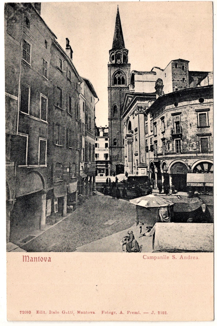 Cartolina Mantova campanile S.Andrea | Collezionissimo