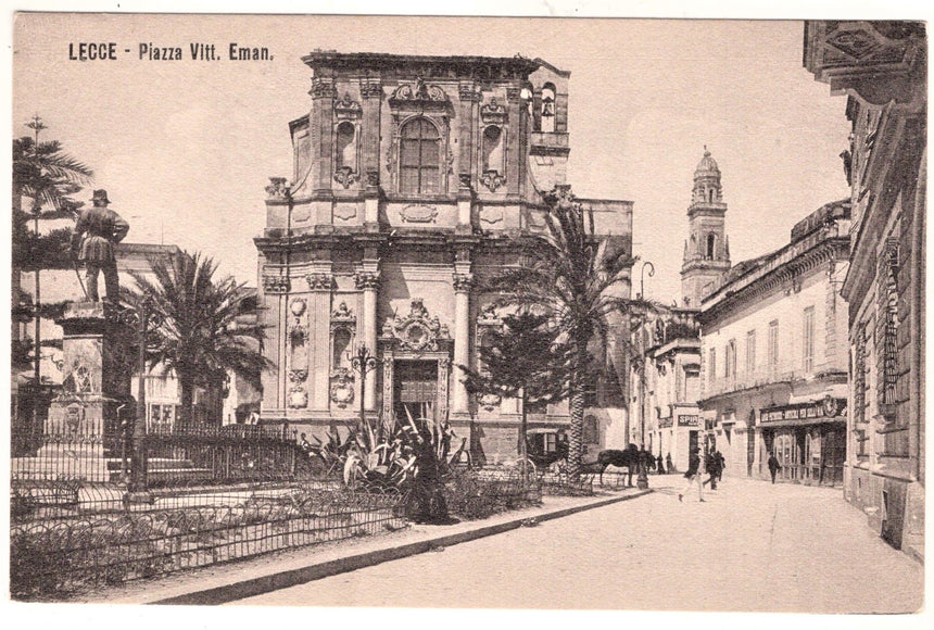 Cartolina Lecce piazza V.Emanuele | Collezionissimo