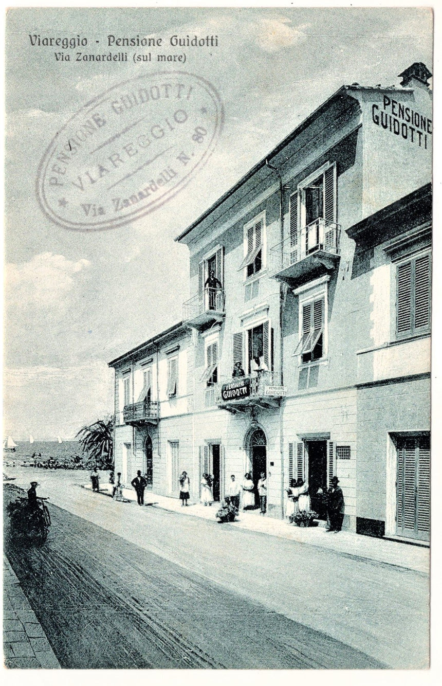 Cartolina Viareggio Lucca pensione Guidotti sped. 1971 | Collezionissimo