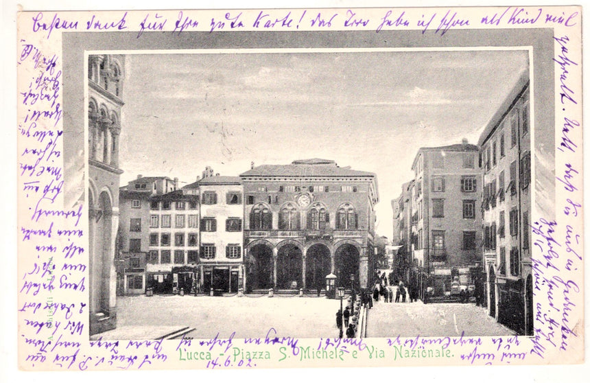 Cartolina Lucca piazza S.Michele | Collezionissimo