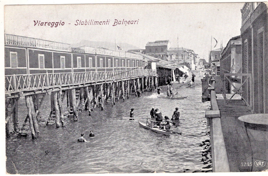 Cartolina Viareggio stabilimenti balneari | Collezionissimo