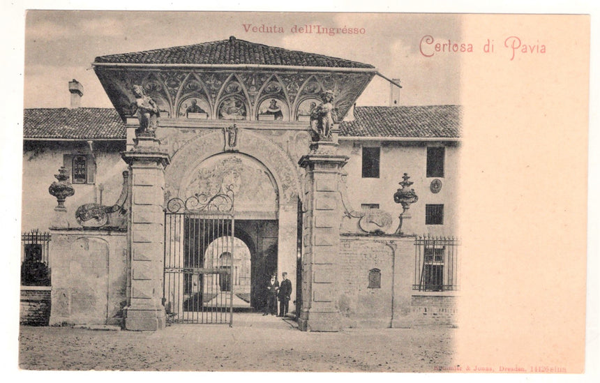 Cartolina Pavia Certosa ingresso | Collezionissimo