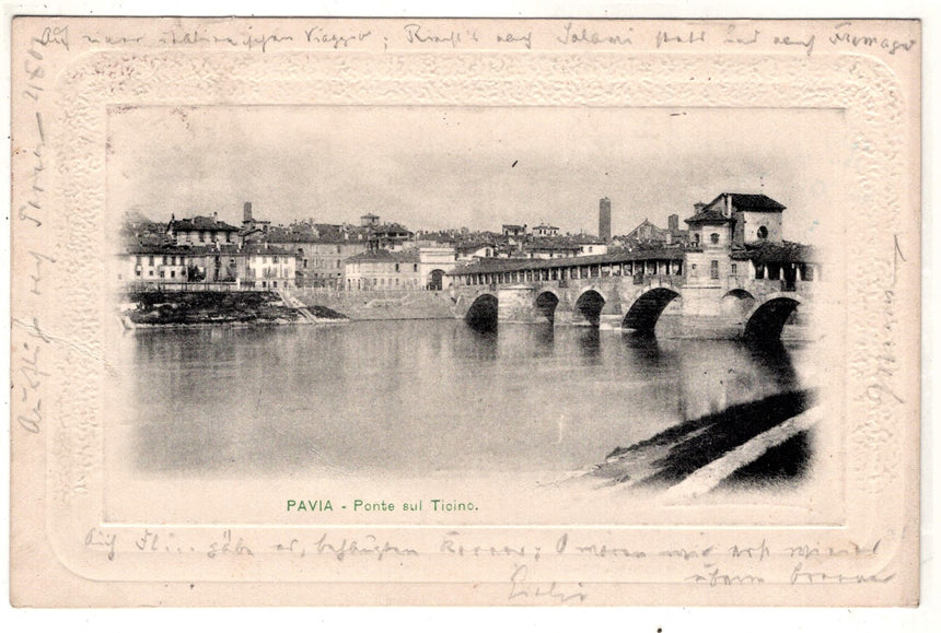 Cartolina Pavia ponte sul Ticino | Collezionissimo