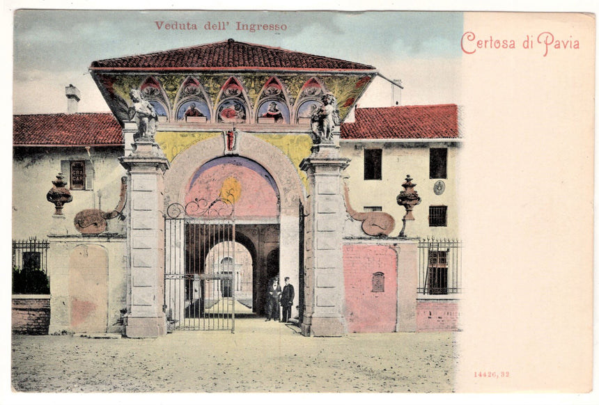 Cartolina Pavia Certosa ingresso | Collezionissimo