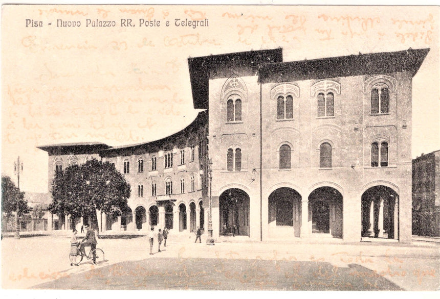 Cartolina Pisa nuovo palazzo poste e telegrafi | Collezionissimo