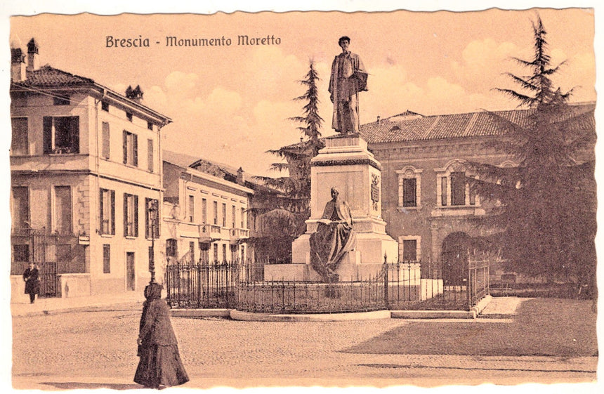 Cartolina Brescia monumento Moretto | Collezionissimo