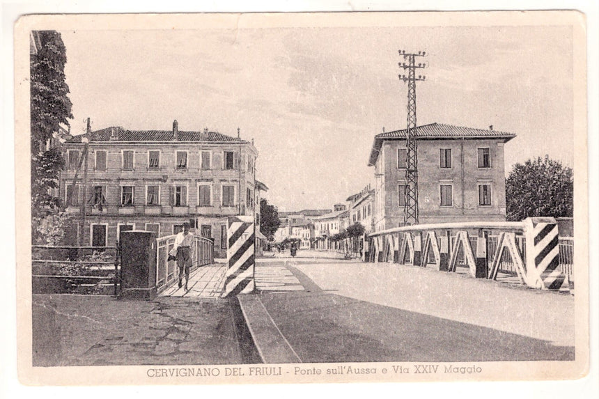 Cartolina Udine Cervignano ponte sul Aussa | Collezionissimo