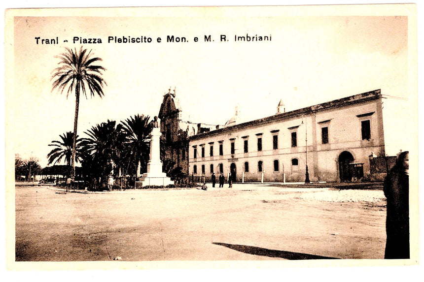 Cartolina Bari Trani piazza Plebiscito | Collezionissimo