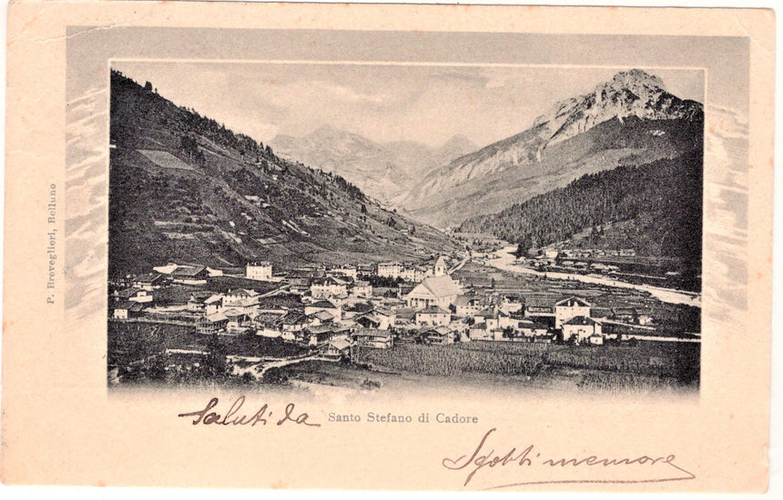 Cartolina Belluno Santo Stefano di Cadore | Collezionissimo