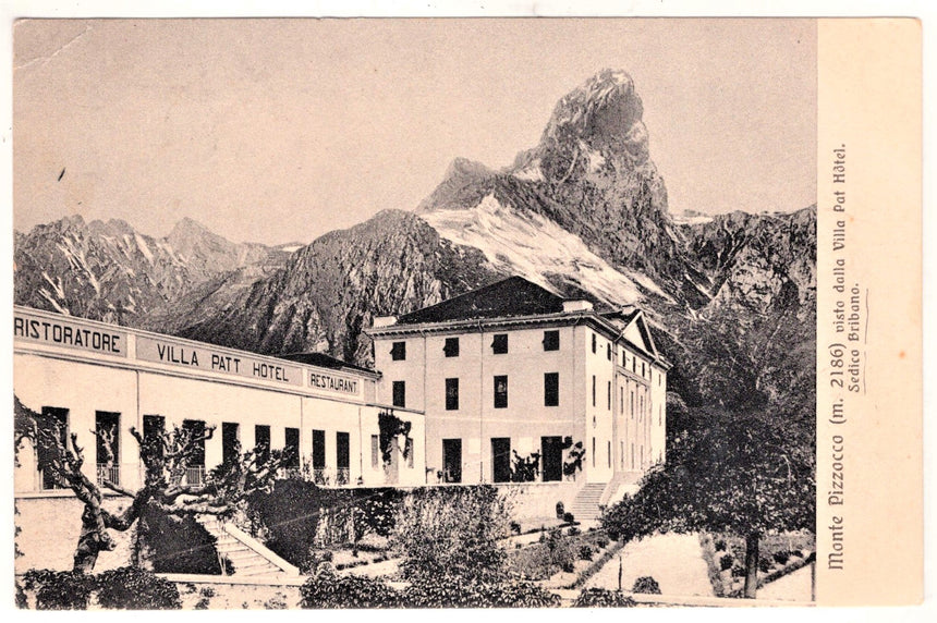 Cartolina Belluno Monte Pizzocco villa Patt hotel | Collezionissimo