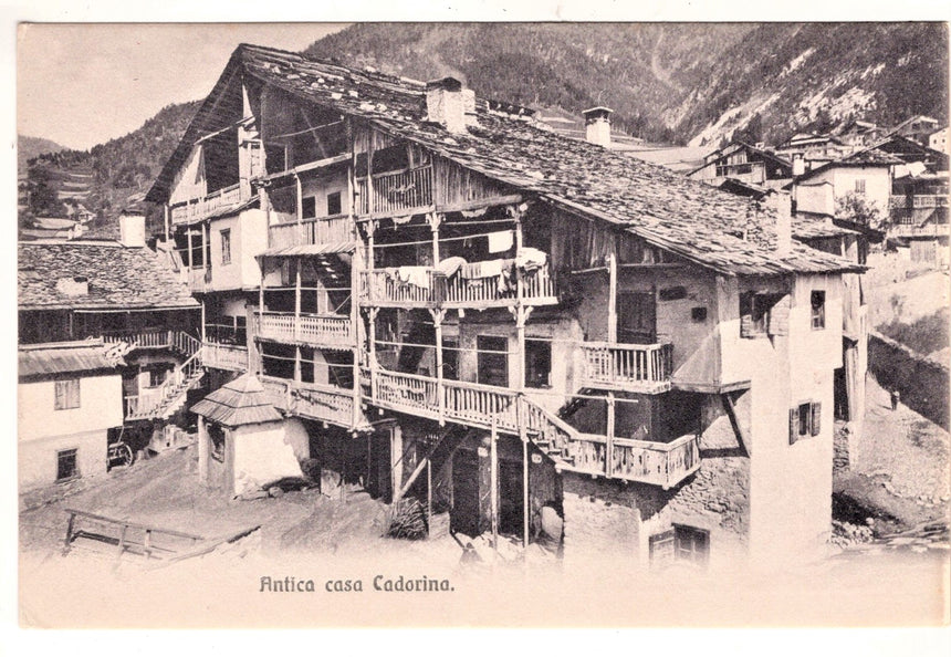 Cartolina Belluno Antica casa Cadorina | Collezionissimo