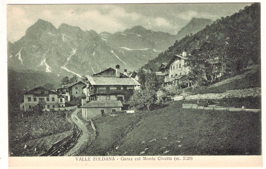 Cartolina Belluno Valle Zoldana Garaz e monte Civetta | Collezionissimo