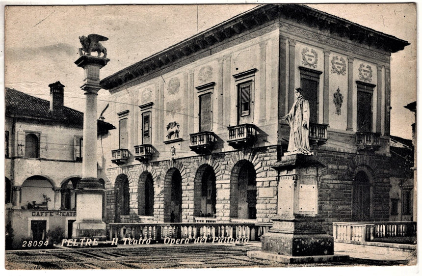 Cartolina Belluno il teatro Feltre | Collezionissimo