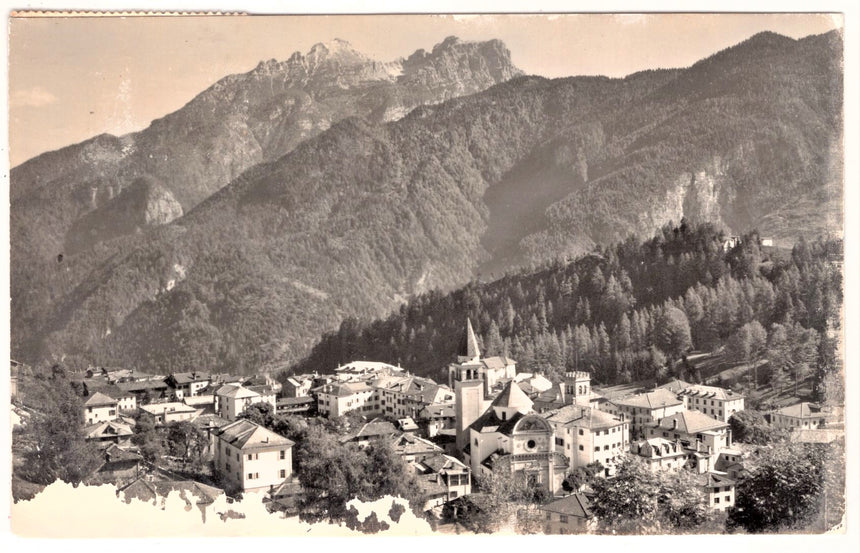 Cartolina Belluno Pieve di Cadore casa e monumento Tiziano | Collezionissimo