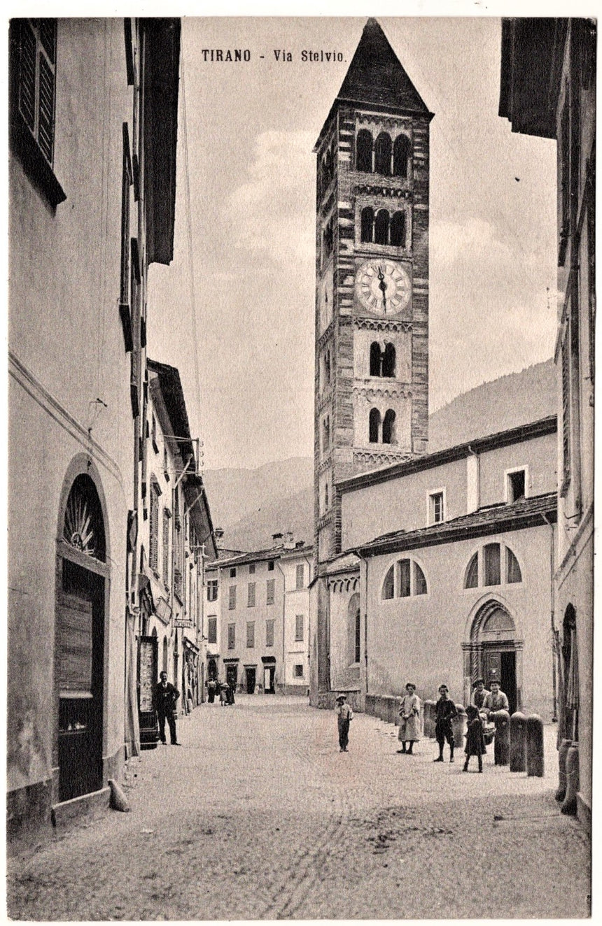 Cartolina Sondrio Tirano via Stelvio | Collezionissimo