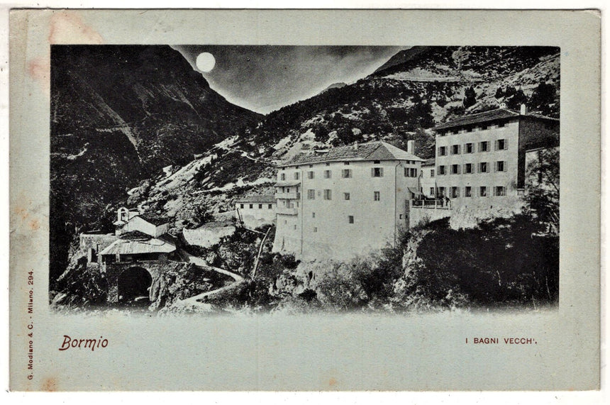 Cartolina Sondrio Bormio bagni vecchi | Collezionissimo