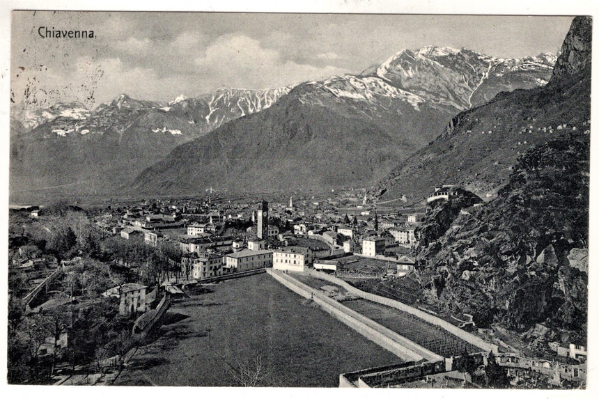 Cartolina Sondrio Chiavenna panorama | Collezionissimo