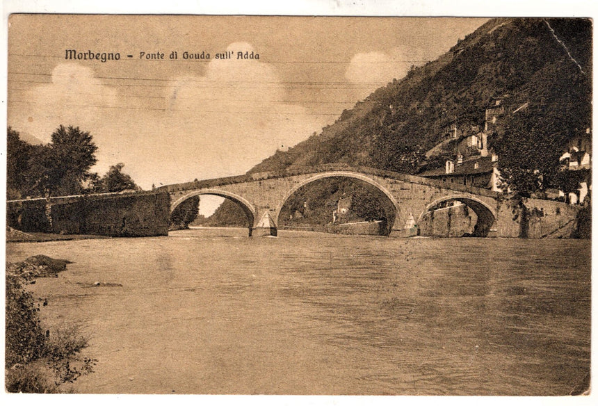 Cartolina Sondrio Morbegno ponte di Gauda sull Adda | Collezionissimo