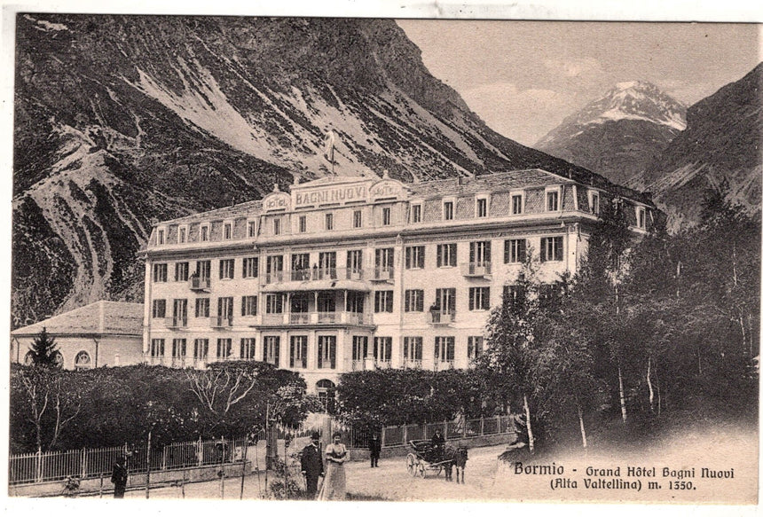 Cartolina Sondrio Bormio gran hotel bagni nuovi | Collezionissimo