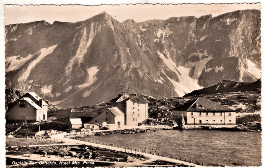 Cartolina Sondrio Ospizio San Gottardo Hotel monte Prosa | Collezionissimo