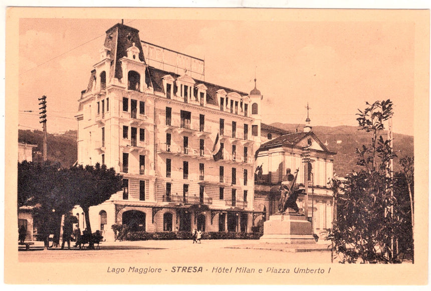 Cartolina Lago Maggiore Stresa Hotel Milan | Collezionissimo