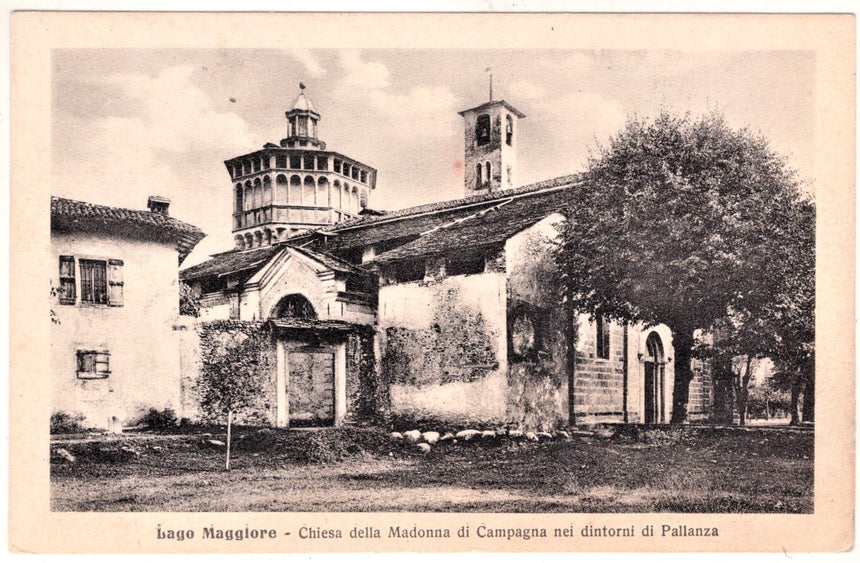 Cartolina Lago Maggiore Pallanza chiesa Madonna di Campagna | Collezionissimo